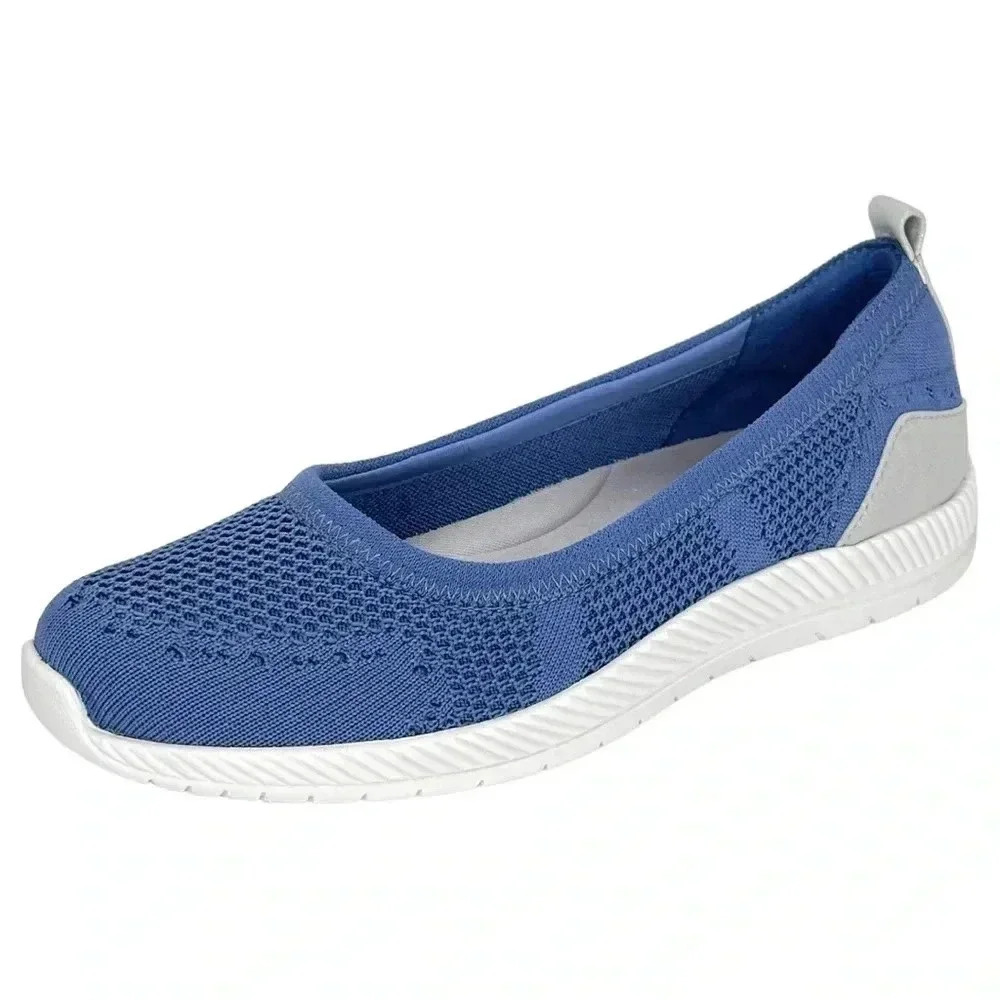 Easy Spirit Blue Knit Slip-On Comfort Walking Shoes Women’s Size (8.5)